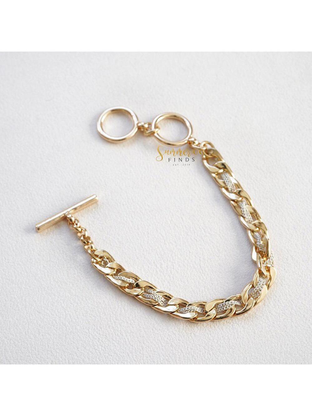 Chloe + Isabel Gold Flat Chain Bracelet